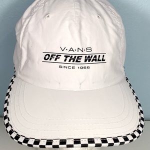 Vans Off The Wall White/Checkered Cap Hat- One Size